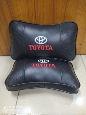 Neck Support Pillow Toyota Black Color (2pcs)