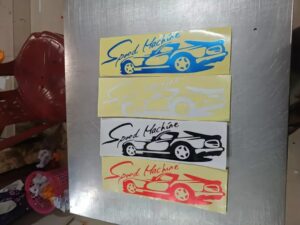 Car Body Sticker Speed Machine