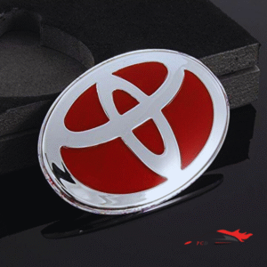 Toyota Steering Wheel Logo Red Color