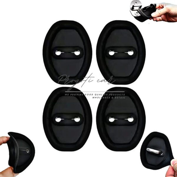 Car Door Lock Protective Silicon Cover (4pcs)